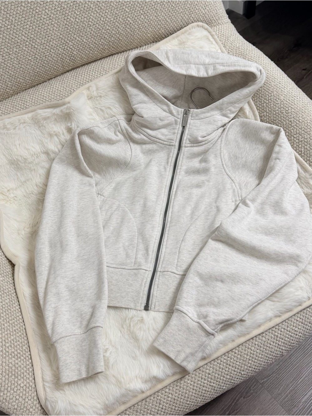 Lululemon womens Bone Hooded Zip Jacket